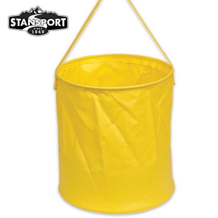 2-1/2 Gallon Portable Vinyl Water Bucket Yellow