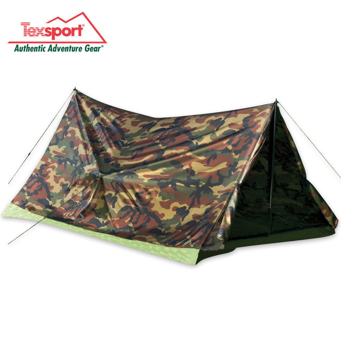 Texsport Two-Man Trail Tent in Woodland Camo