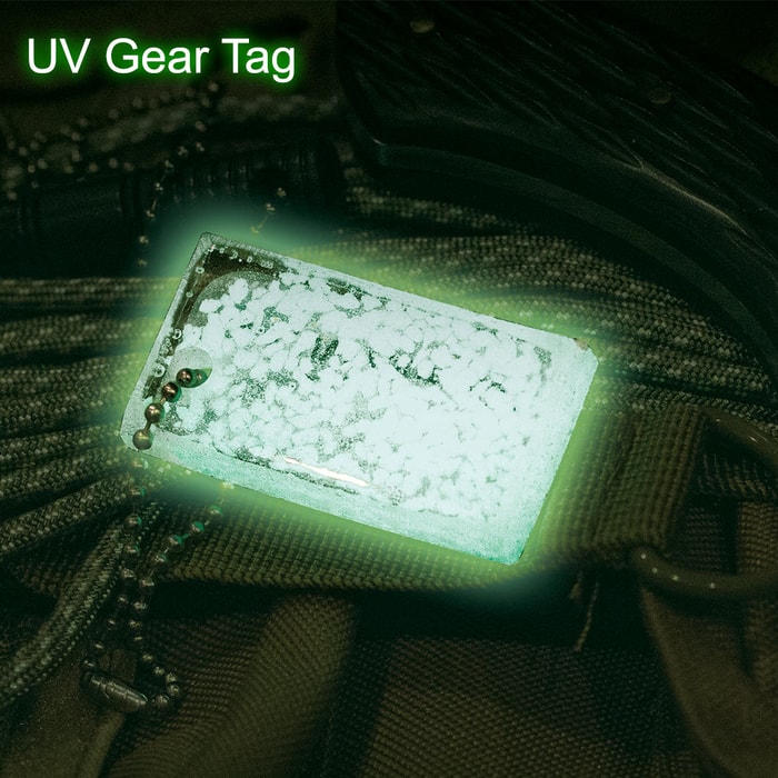 UV Gear Tag - Rechargeable Glow Tag - Lasts Forever