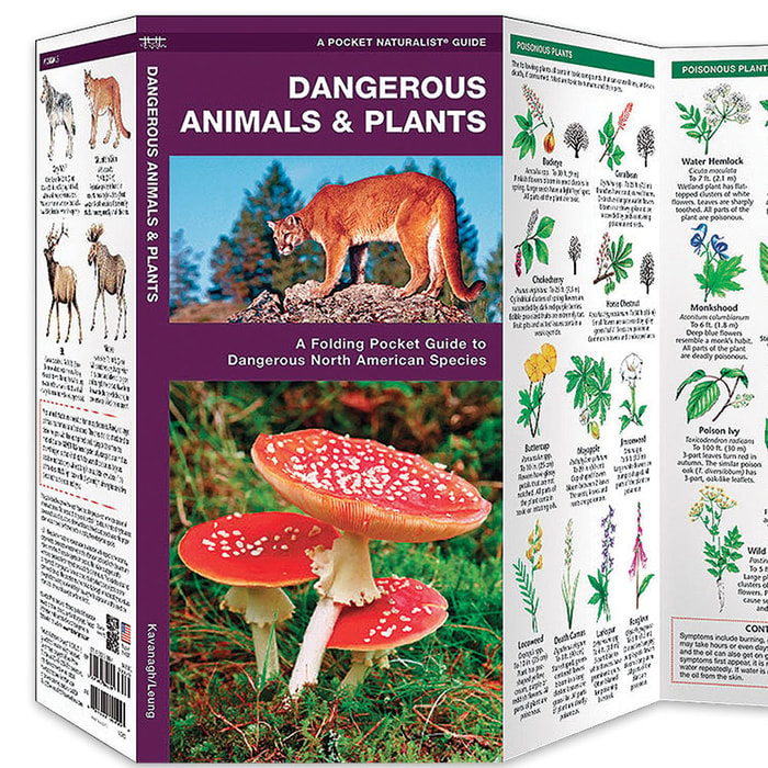 Dangerous Animals And Plants Folding Pocket Guide