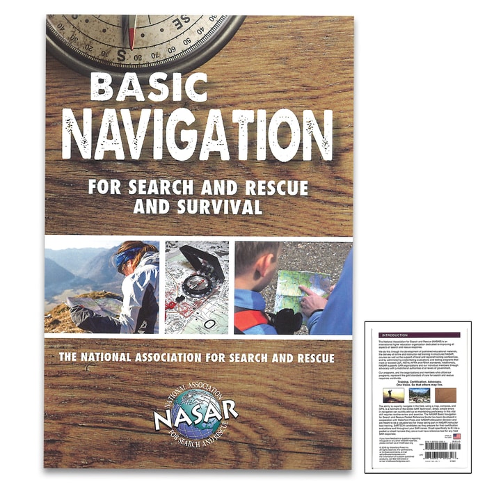 Basic Navigation For Search And Rescue Waterproof Field Guide - Compact Folding Format, Portable Detailed Information, Lightweight And Durable
