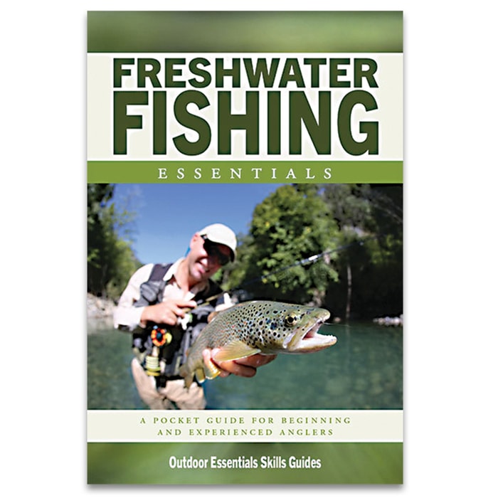 Freshwater Fishing Essentials Waterproof Field Guide - Compact Folding Format, Portable Detailed Information, Lightweight And Durable
