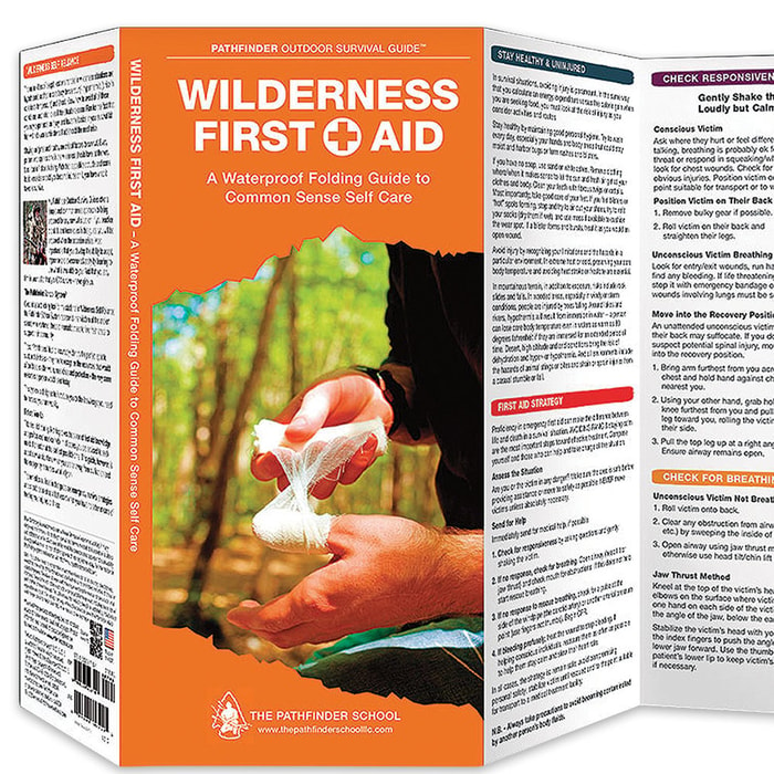 Wilderness First Aid Waterproof Folding Guide