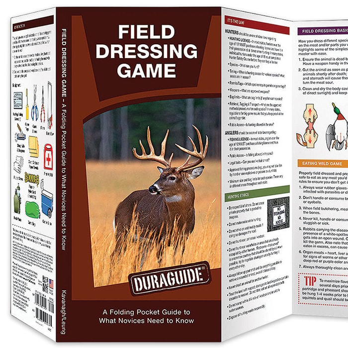 Field Dressing Game Folding Pocket Guide