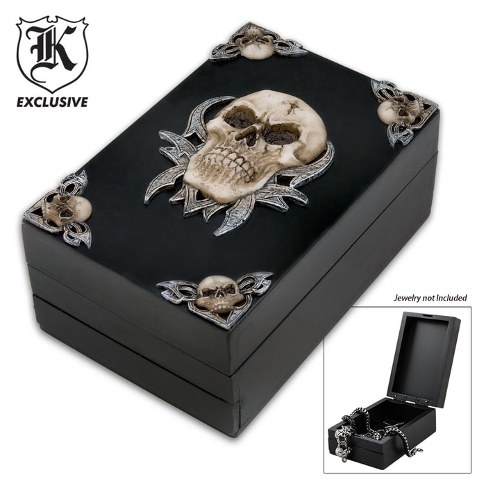 Fantasy Décor Skull Trinket Box