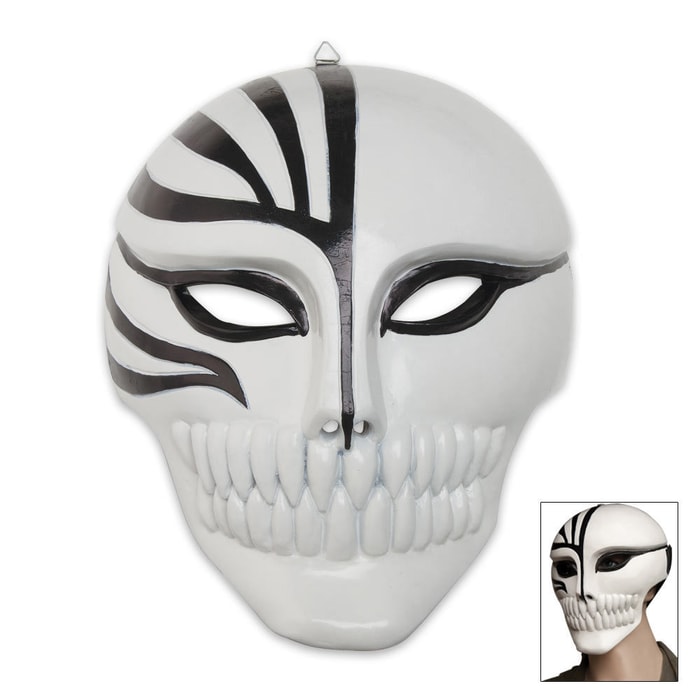 Black and White Warrior Mask