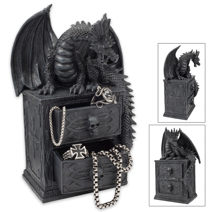 Dragon Guard Gothic Chest Of Drawers