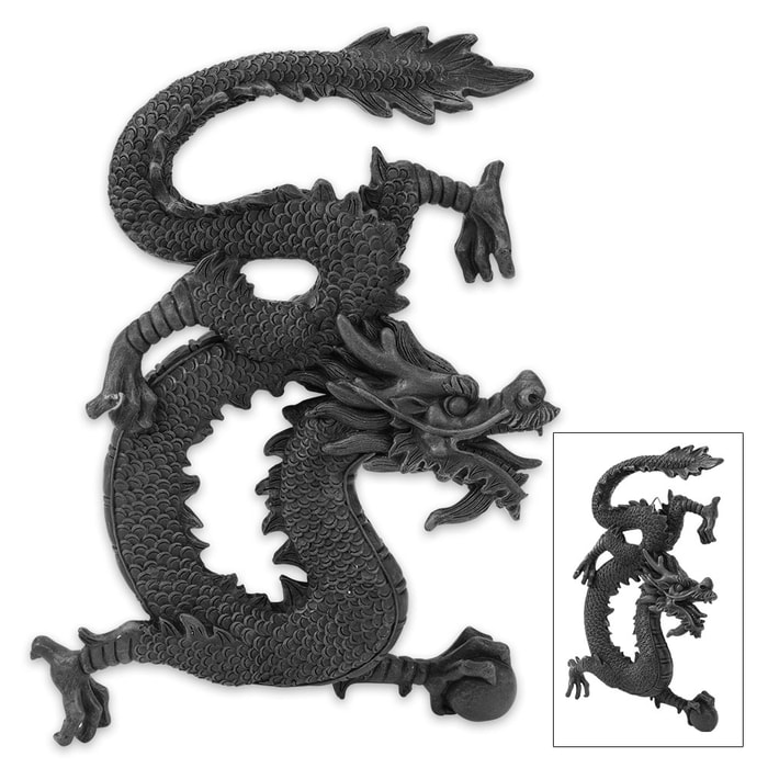 Chinese Dragon With Pearl Wall Hanging