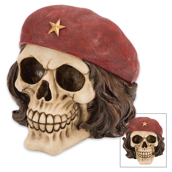Revolutionary Bones Che Guevara Skullpture