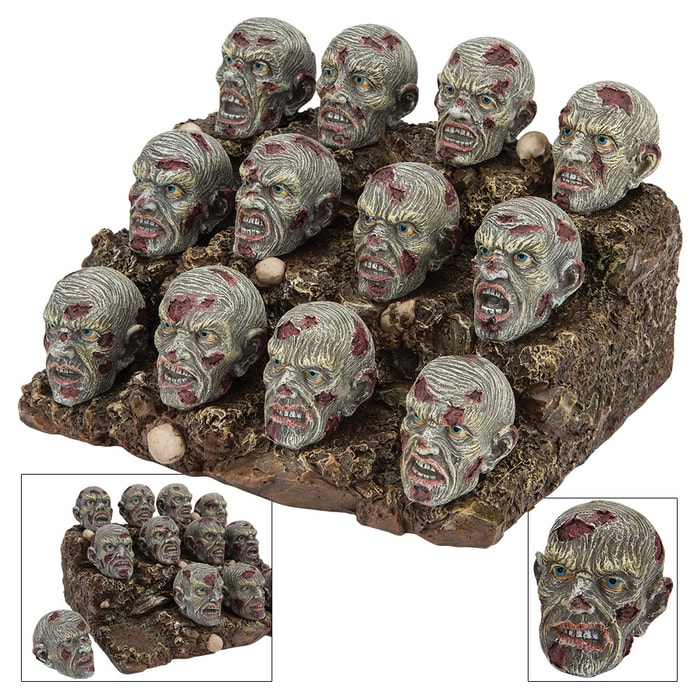 Zombie Heads Display