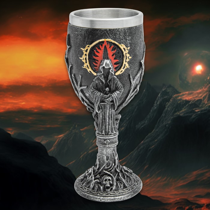 A view of the artwork on the Servant of the Eye Goblet\