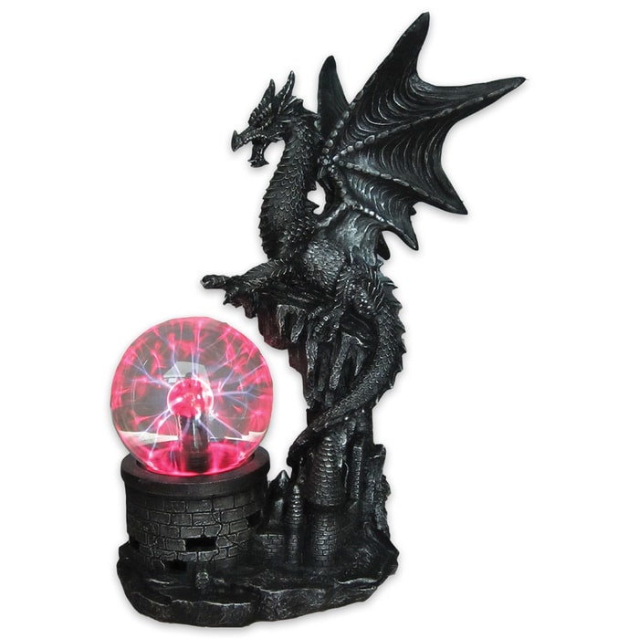 "Dragon Power" Sculpture with Electric Plasma Ball