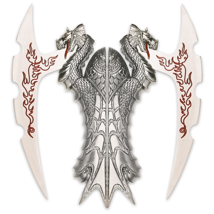 Fantasy Dragon Knife Set With Display