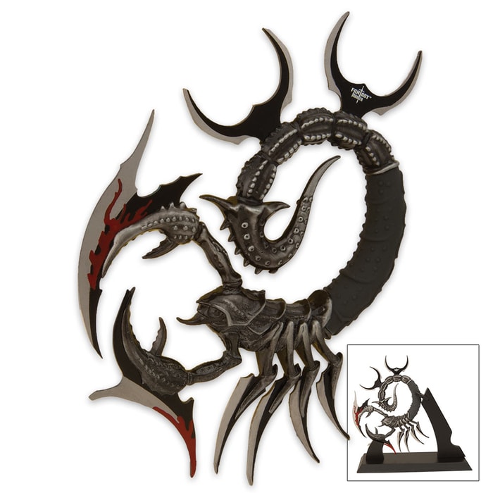 Fantasy Scorpion Dagger With Stand