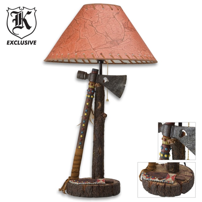 Indian Axe Resin Table Lamp