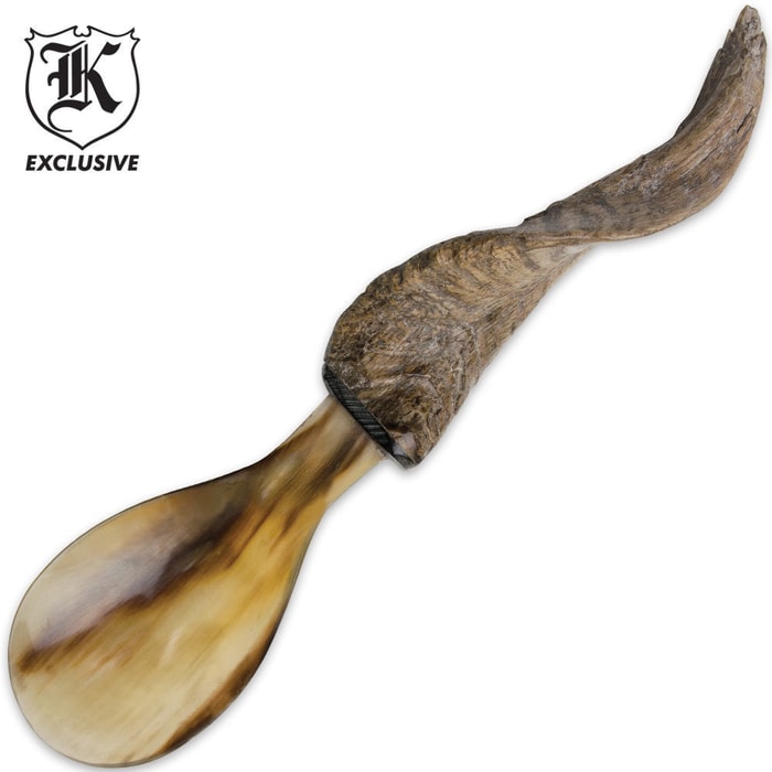 Cattle Horn Spoons With Goat Natural Horn Handle
