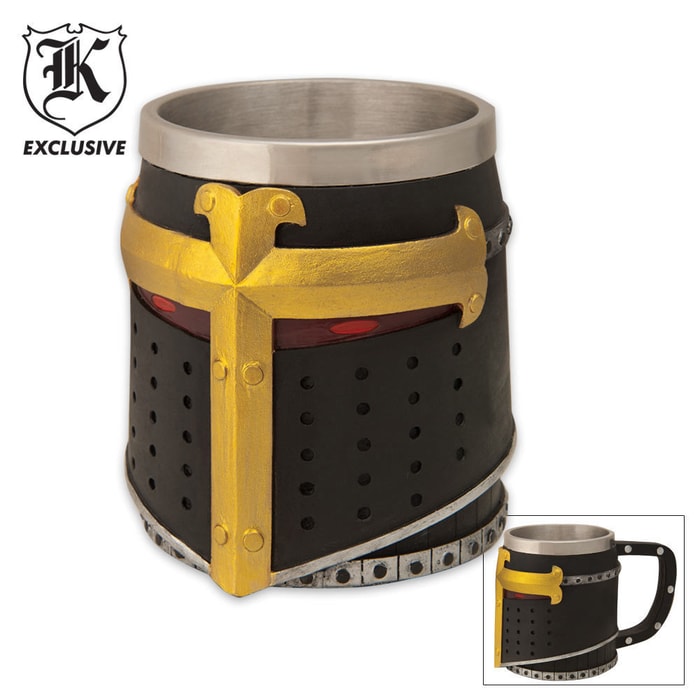 The Holy Grail Black Knight Helmet Coffee Mug
