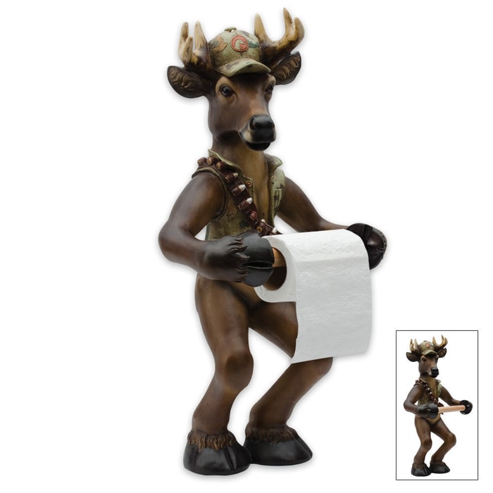 Deer Standing Toilet Paper Holder