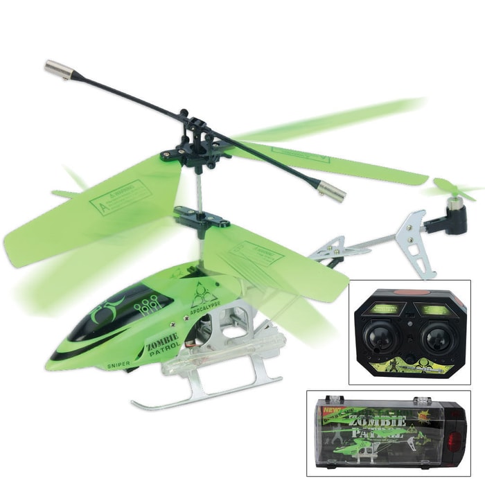 Zombie Patrol 3.5 CH Glow In The Dark Helicopter