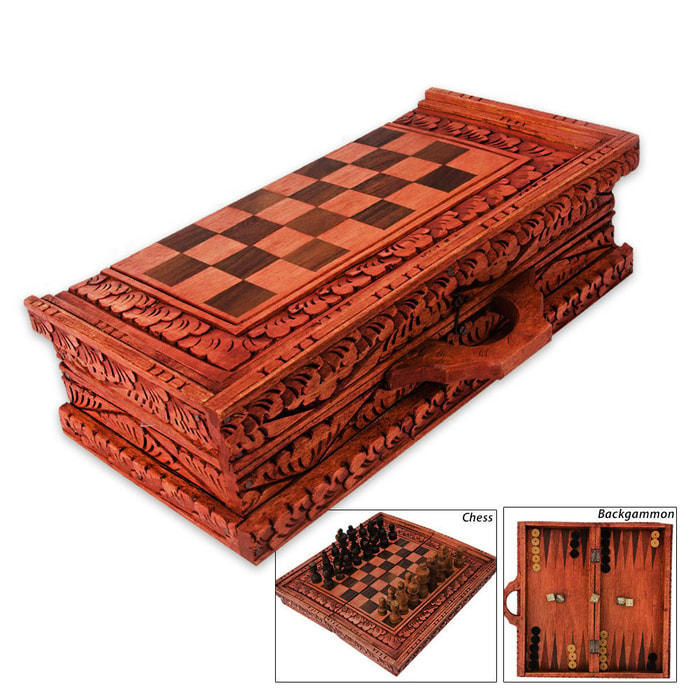 Indonesian Wooden Game Board Set