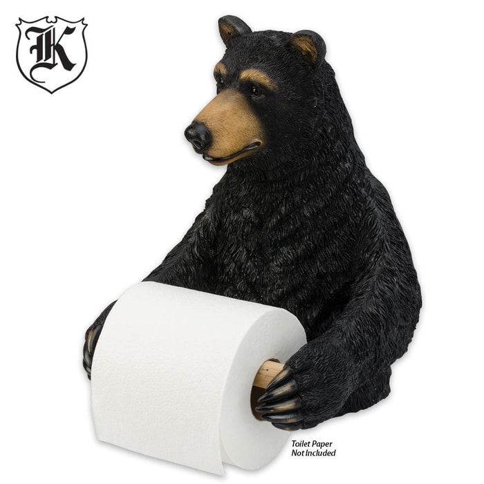Wall Mount Bear Toilet Paper Holder