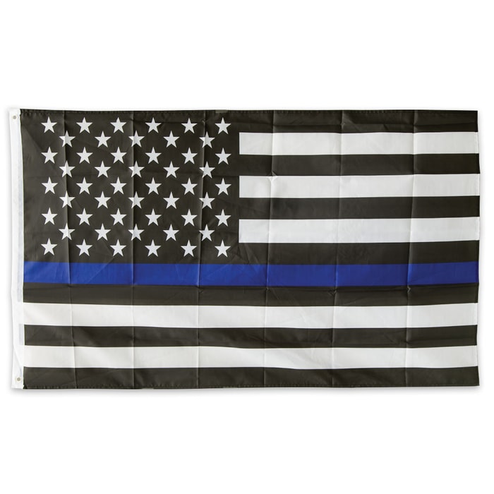 Thin Blue Line American Flag - 3X5