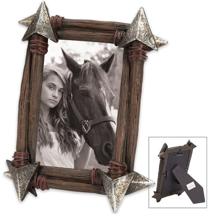 Savage Arrow Picture Frame - Fits 4" x 6" Photos or Art
