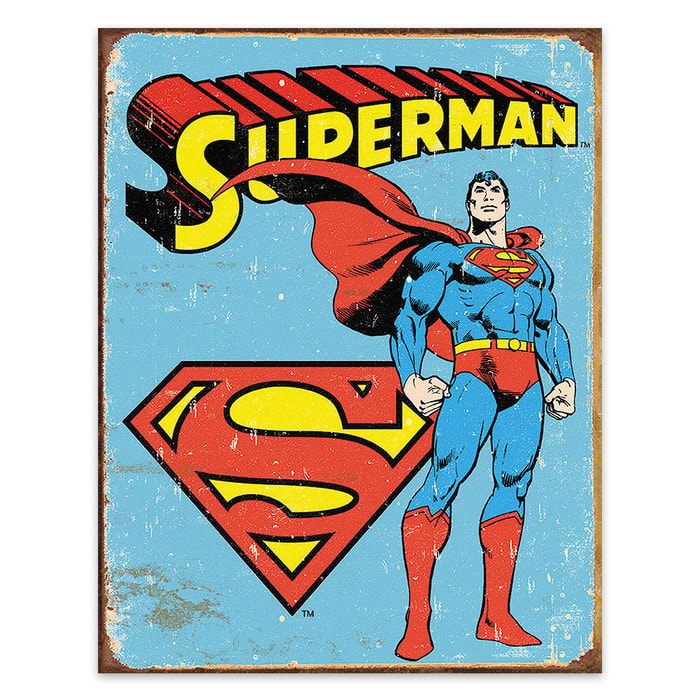 Superman Retro Tin Sign
