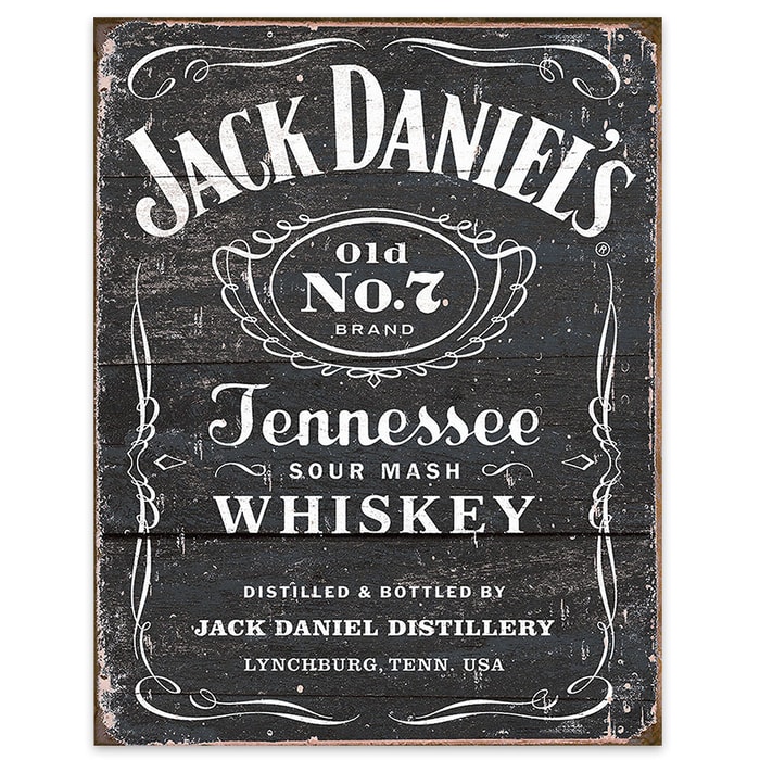 Jack Daniels Weathered Tin Sign