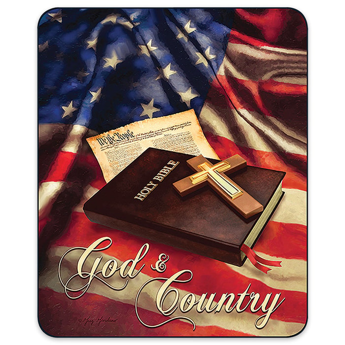 God And Country Medium Weight Blanket