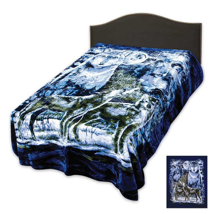 Wolf Pack Queen Size Blanket
