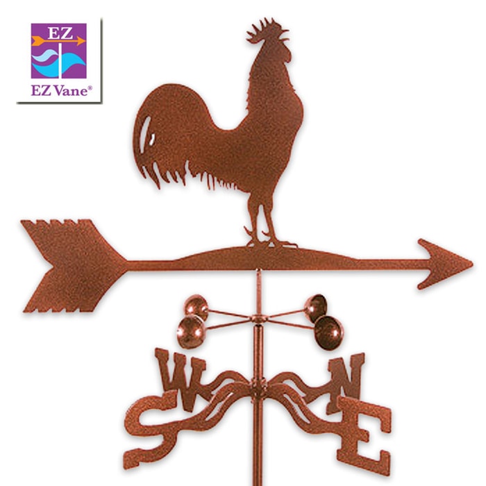 Weather Vane Rooster With Garden Stake