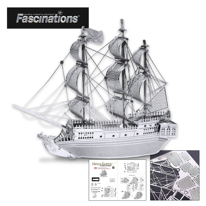 Fascinations Black Pearl Ship - Metal Model Kit