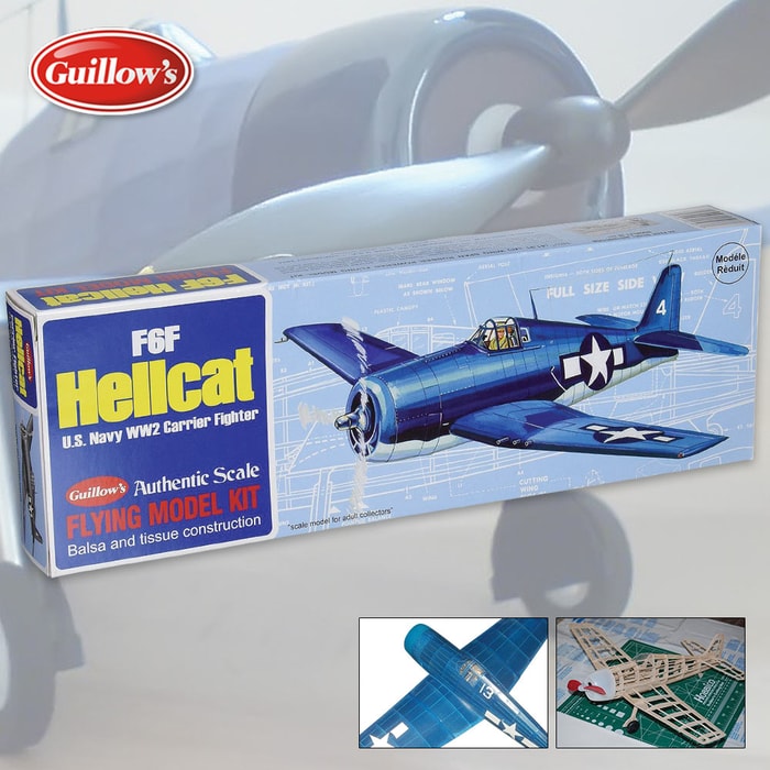 Guillows F6F Hellcat Balsa Wood Model Airplane
