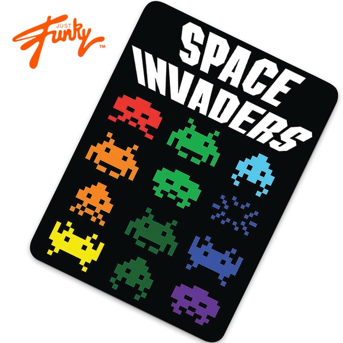Space Invaders Fleece Blanket