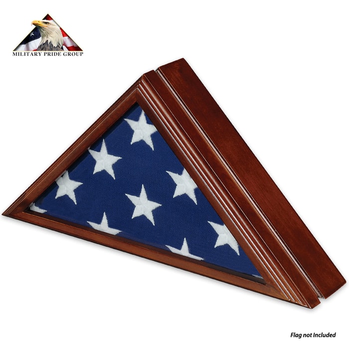 Walnut Congressional Flag Case - 3X5