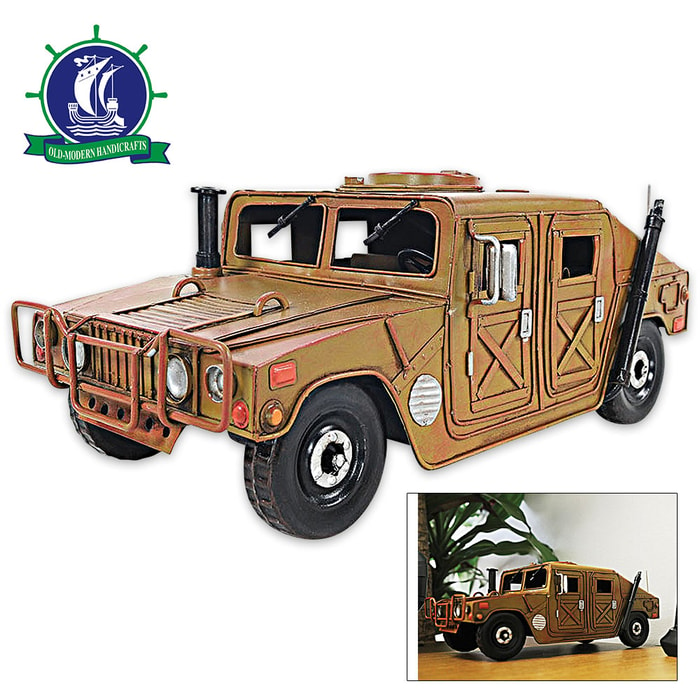 Humvee Multipurpose Military Vehicle | Handcrafted Scale Model | 1:15 Scale