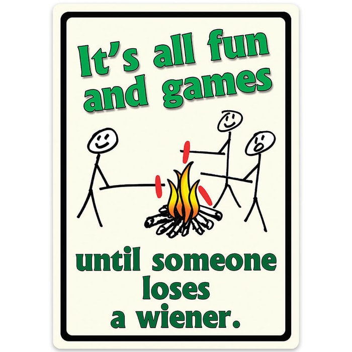 It’s All Fun And Games Tin Sign