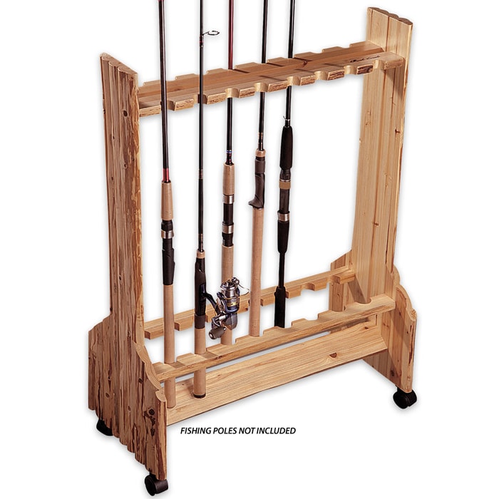 16 Rod Double Sided Rolling Storage Rack
