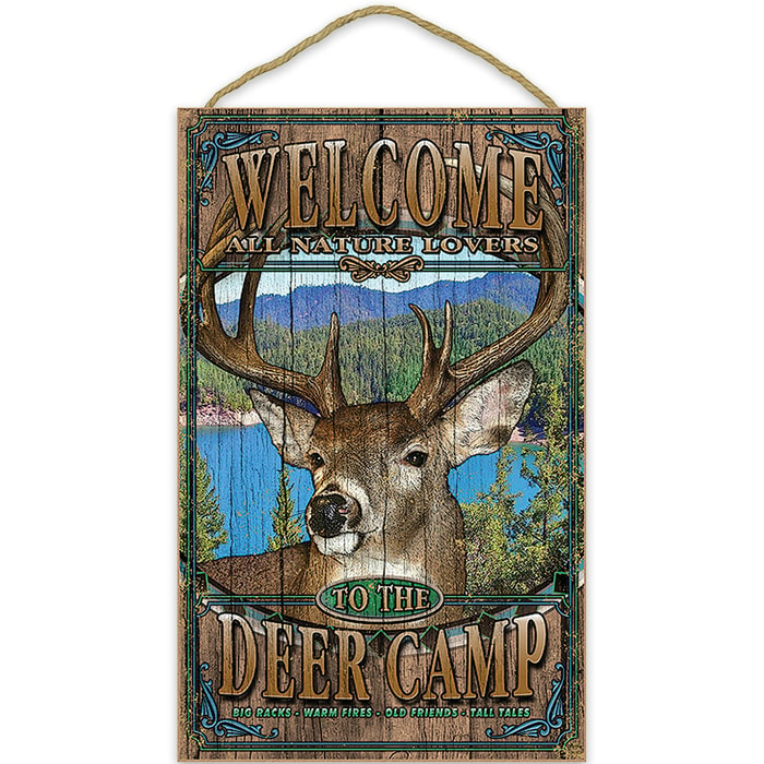White Tail Deer Welcome Sign