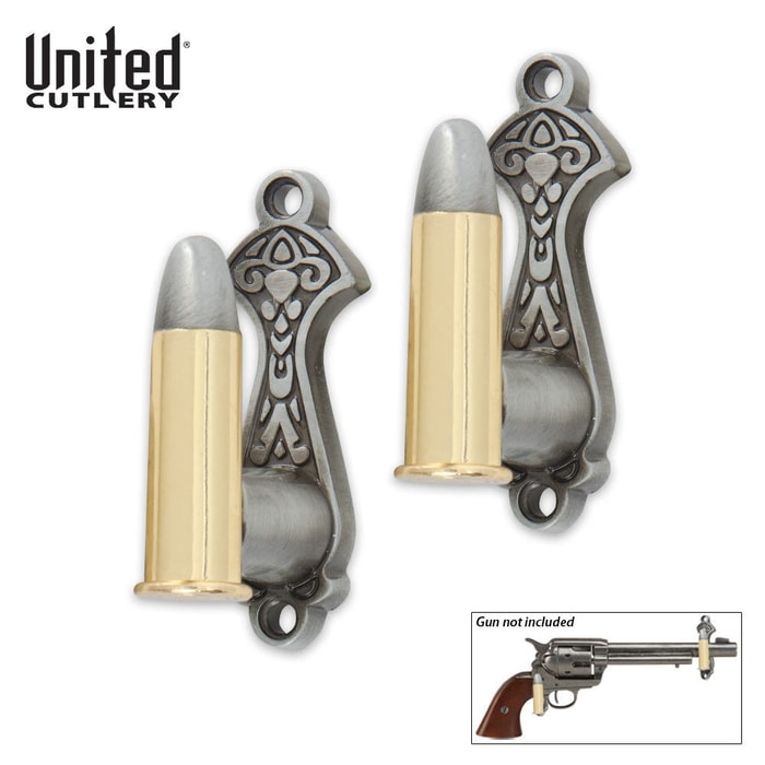 United Bullet Shaped Gun Holders 2 Pc. Set