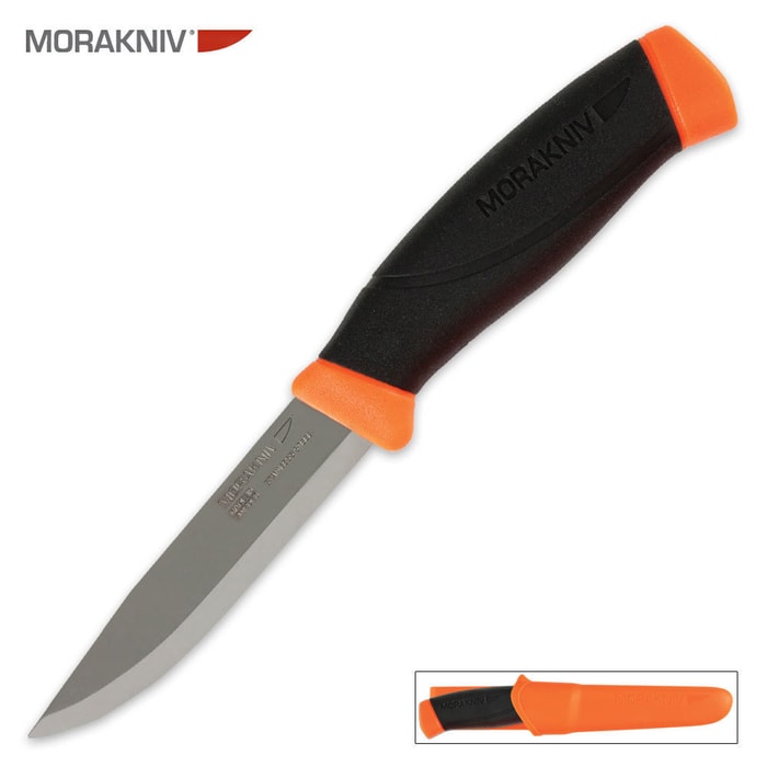 Mora Of Sweden Companion Fixed Blade Knife Orange