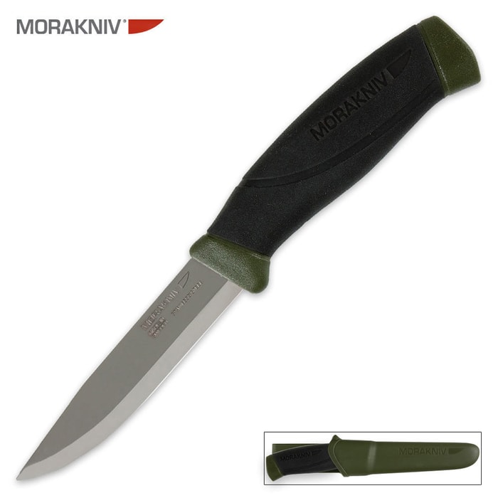 Mora Of Sweden Companion Fixed Blade Knife - Forest Green