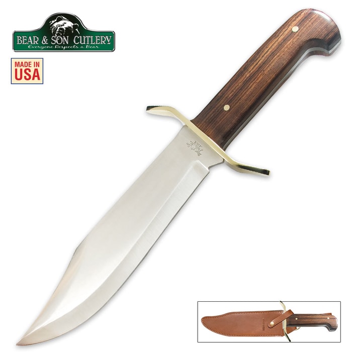 Bear Cocobola Gold Rush Bowie With Sheath