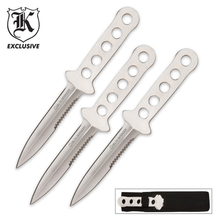 Delta Defender Dive Knife Small With Sheath 3 Pack