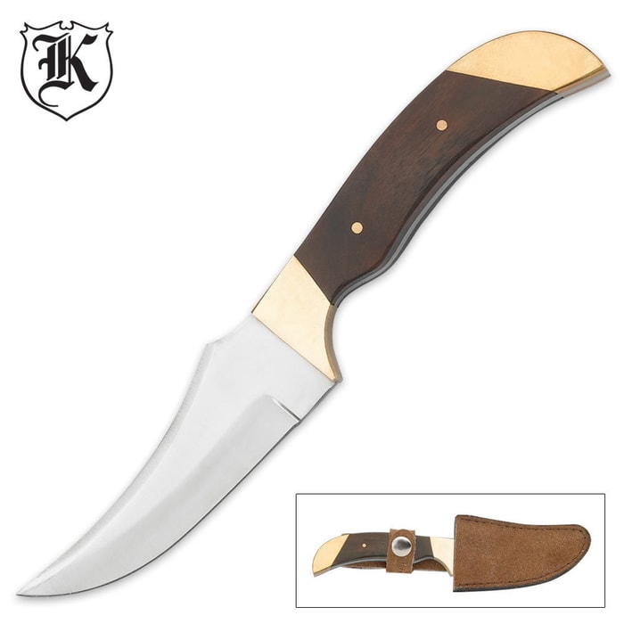 Classic Hardwood Coon Skinner Knife