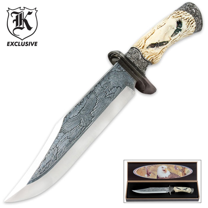 Soaring Eagle Fixed Blade Knife with Display Box