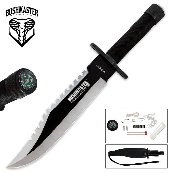 8 Stainless Steel Survival Knife Kit