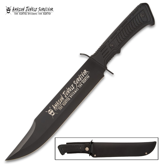 The Amazon Jungle Survivor Hunter Knife is ready to go wherever you go and face whatever you face!