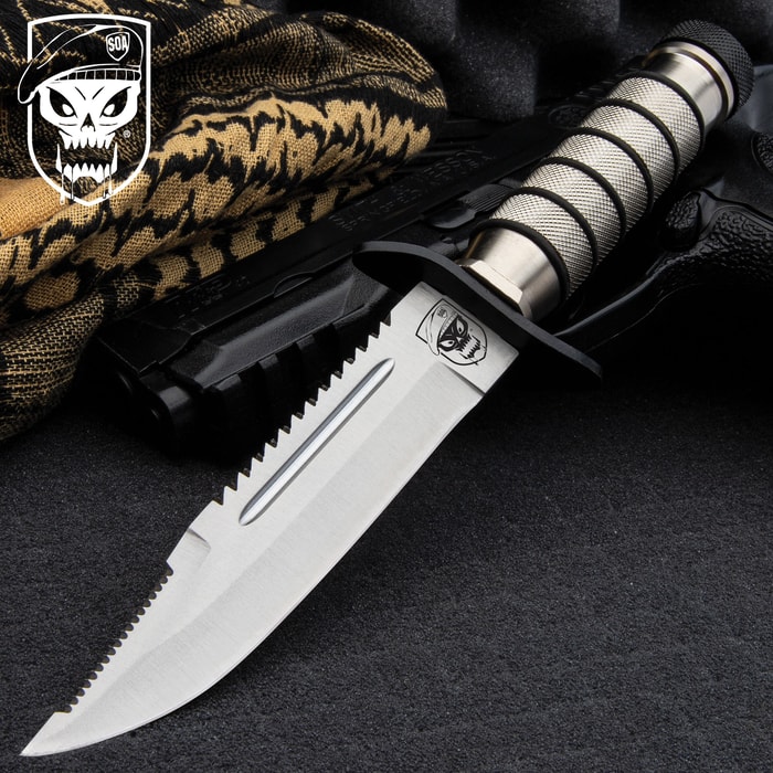 SOA Tactical Hunting Knife And Sheath